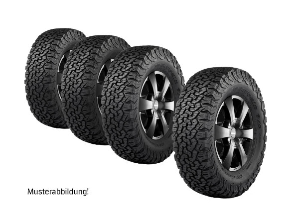 Komplettradsatz WP 17x8 mit BF Goodrich AT KO2