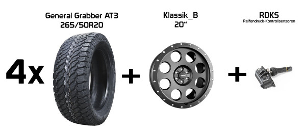 Complete Wheel Set Klassik_B 20" | General Grabber AT3
