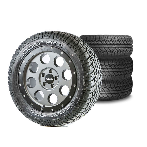 Komplettradsatz Klassik_B Gunmetal Grey 18x8.5 | Loder AT1 255/55R18