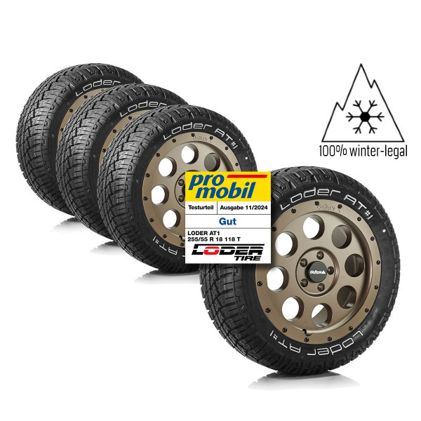 Komplettradsatz Klassik_B Bronze 18" mit Loder AT#1