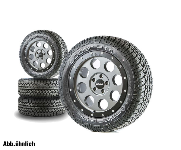 Komplettradsatz Klassik_B Gunmetal Grey 18x8.5 | Loder AT#1 265/60R18