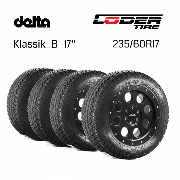 Komplettradsatz Klassik_B 17" mit Lodertire AT#1