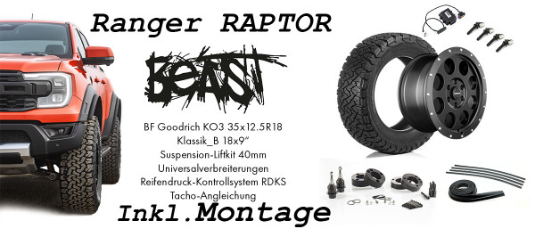 Ranger Raptor Lil’ Beast Conversion Kit incl. Installation