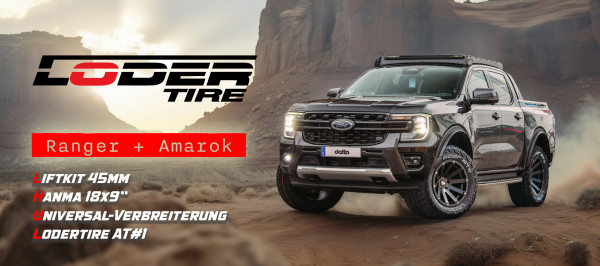 Komplettumbau Ranger/Amarok mit Liftkit, Hanma und Lodertire 305/60R18