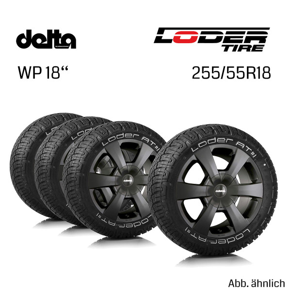 Komplettradsatz WP 18x8,5 mit Loder AT#1