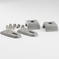 Vorschau: Scheinwerferhalter Silber 76mm Vorschau: Scheinwerferhalter Silber 76mm